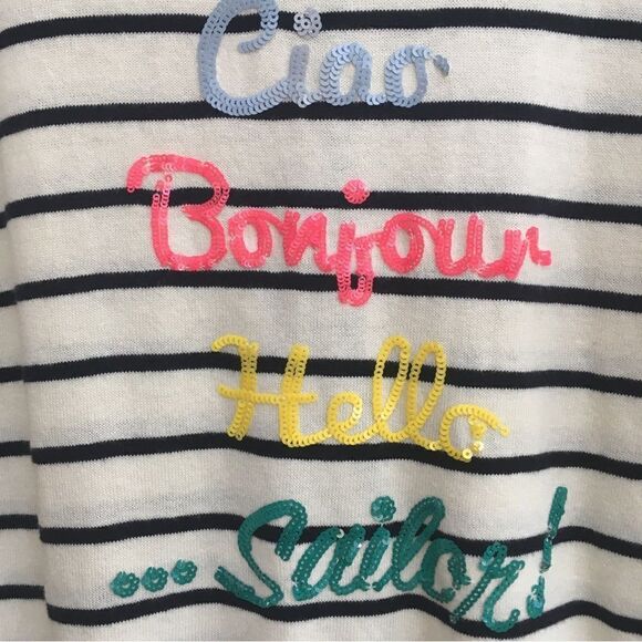 TALBOTS “HELLO” SEQUIN SWEATER‎ - Picture 5 of 7